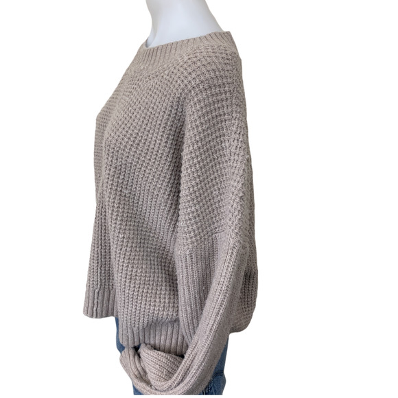 Sweet Romeo Seam Front Waffle Pullover Sweater - Picture 3 of 7